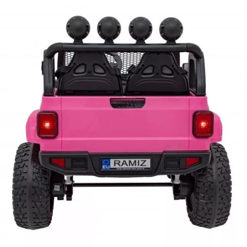 OFF-ROAD 3.0 elektromos terepjáró, 2 személyes, 140W, 12V/14Ah - Rózsaszín