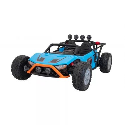 Car Buggy Racing elektromos kisautó, 2 személyes, 400W, 24V/7Ah - Kék