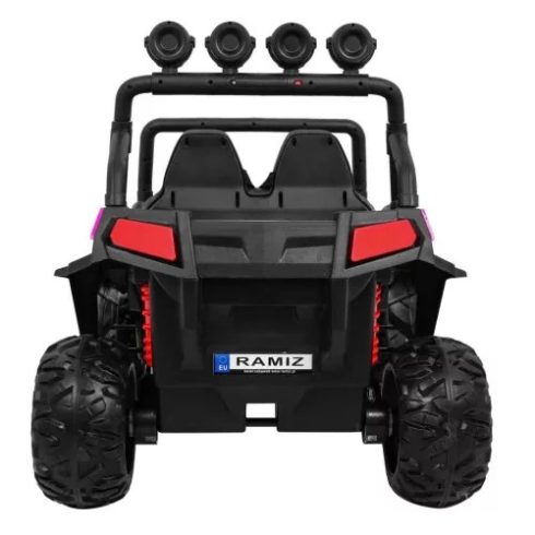 Grand Buggy Lift elektromos terepjáró, 2 személyes, 4x4, 180W, 12V/7Ah - Rózsaszín