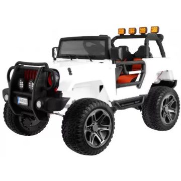   Jeep Monster elektromos terepjáró, 2 személyes, 4x4, 4x45W, 2x12V/7Ah - Fehér