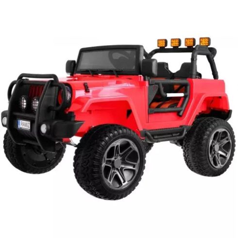 Jeep Monster elektromos terepjáró, 2 személyes, 4x4, 4x45W, 2x12V/7Ah - Piros