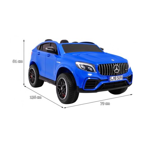 Mercedes GLC 63S AMG - 4x4, 180W, 12V-14Ah - elektromos kisautó - Kék
