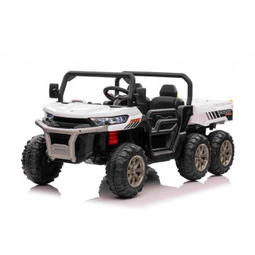   UTV elektromos billenő platós kistraktor 180W, 12V - Fehér