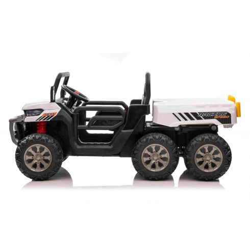 UTV elektromos billenő platós kistraktor 180W, 12V - Fehér