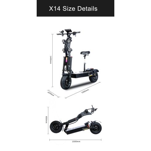 Toursor X14 elektromos roller 10000W | 72v | 40 ah | 100km/h | 120km